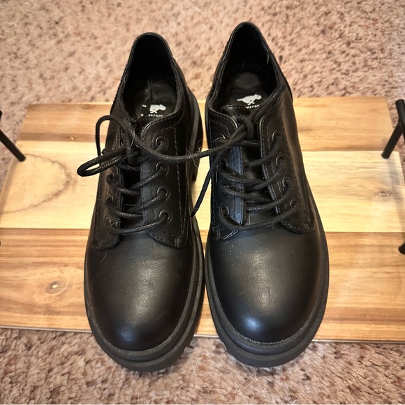 Black Donna platform oxfords - Picture 3 of 7